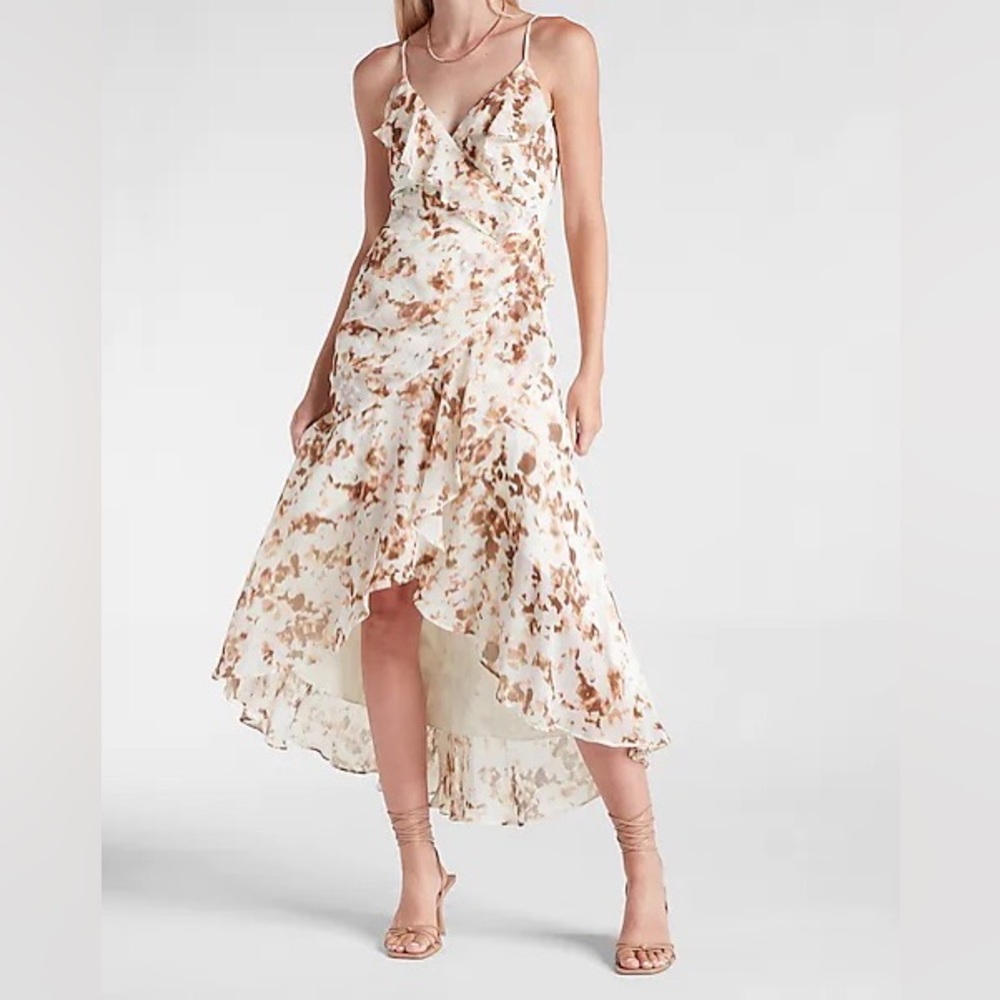 Brand New! Express Ruffle Wrap Dress!